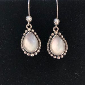 Lori Bonn quartz sterling silver drop earrings